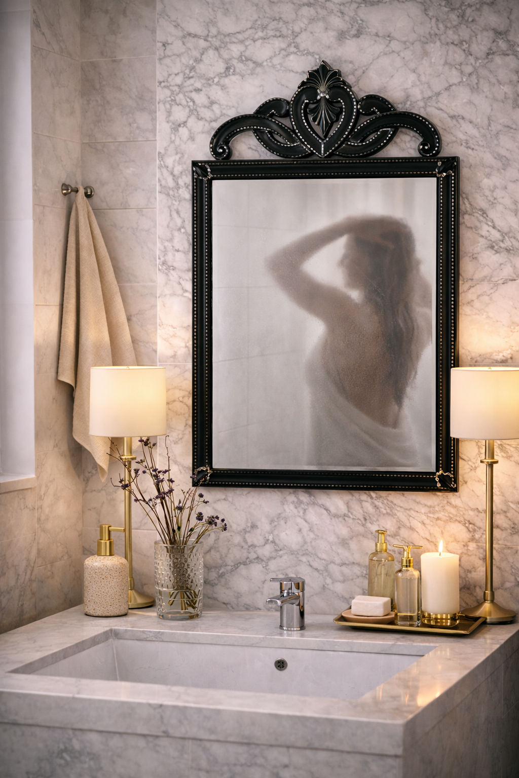 Ebony Crest Wall Mirror Ebony Crest Wall Mirror